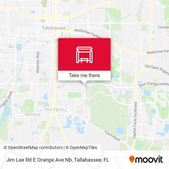 Jim Lee Rd E Orange Ave Nb map