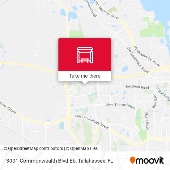 3001 Commonwealth Blvd Eb map