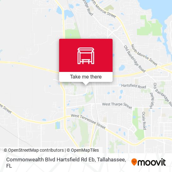 Mapa de Commonwealth Blvd Hartsfield Rd Eb