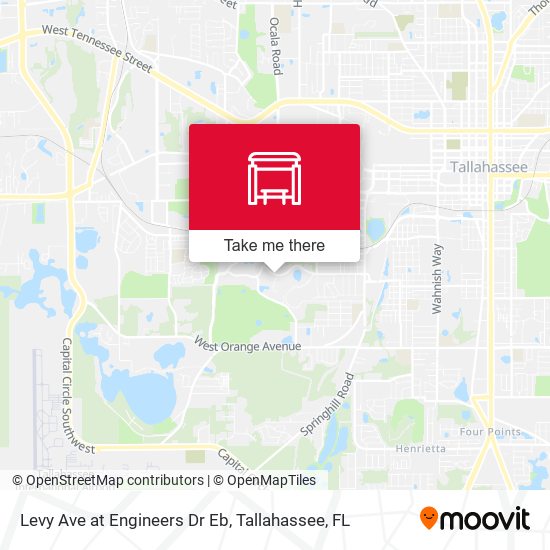 Levy Ave at Engineers Dr Eb map