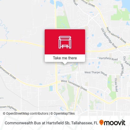 Commonwealth Bus at Hartsfield Sb map