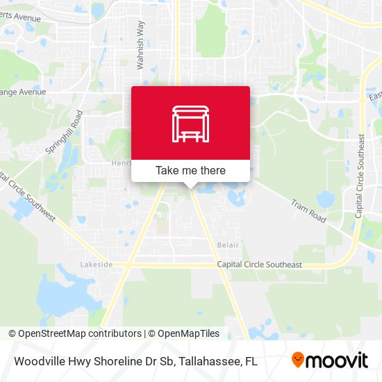 Woodville Hwy Shoreline Dr Sb map