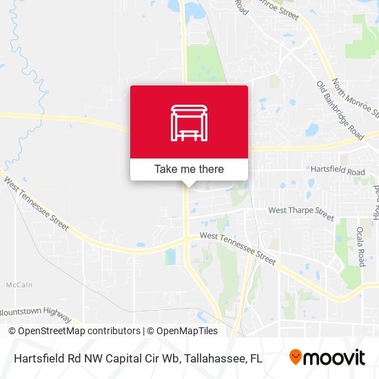 Hartsfield Rd NW Capital Cir Wb map