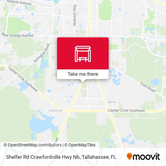 Shelfer Rd Crawfordville Hwy Nb map
