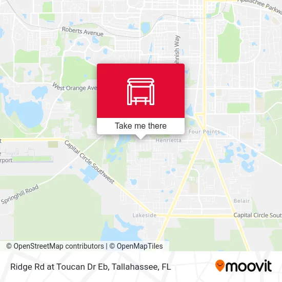 Ridge Rd at Toucan Dr Eb map