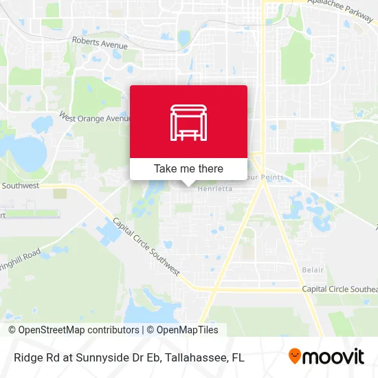 Ridge Rd at Sunnyside Dr Eb map