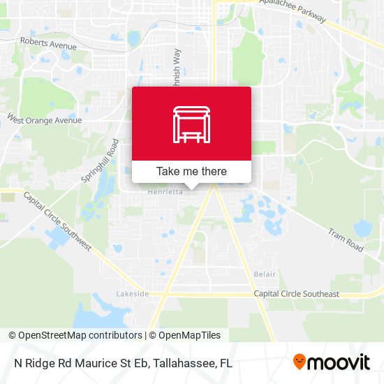 N Ridge Rd Maurice St Eb map