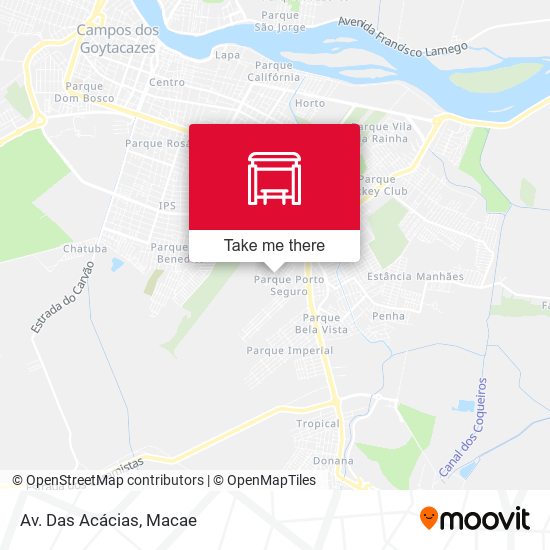 Av. Das Acácias map