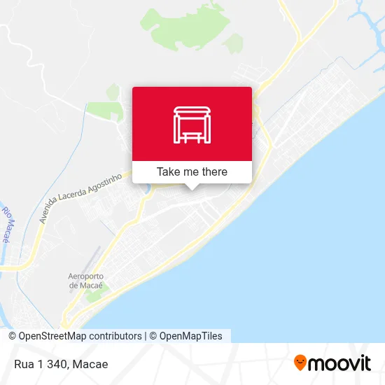 Rua 1 340 map