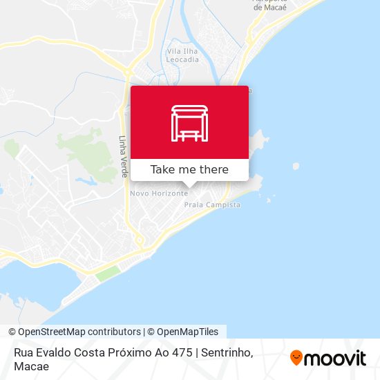 Mapa Rua Evaldo Costa Próximo Ao 475 | Sentrinho