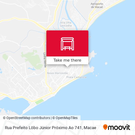 Mapa Rua Prefeito Lôbo Júnior Próximo Ao 741