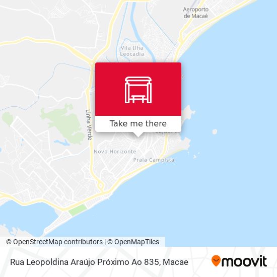 Mapa Rua Leopoldina Araújo Próximo Ao 835