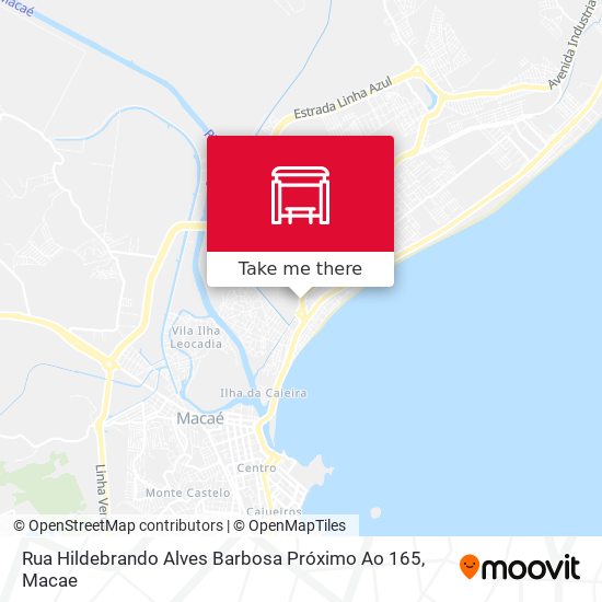 Mapa Rua Hildebrando Alves Barbosa Próximo Ao 165