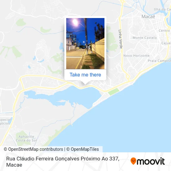 Rua Cláudio Ferreira Gonçalves Próximo Ao 337 map