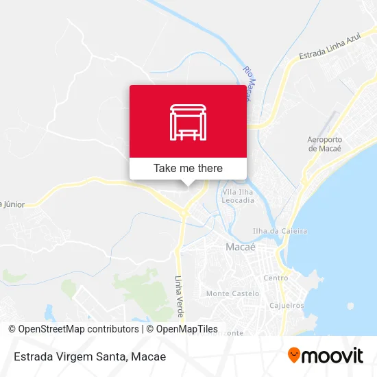 Estrada Virgem Santa map