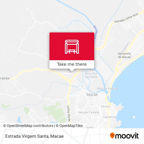 Estrada Virgem Santa map