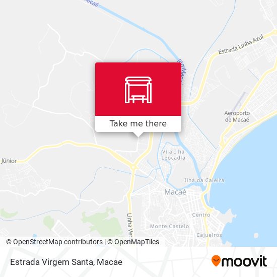 Estrada Virgem Santa map