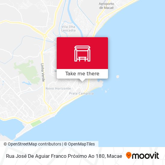 Rua José De Aguiar Franco Próximo Ao 180 map