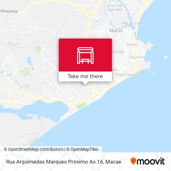 Mapa Rua Arquimedes Marques Próximo Ao 16