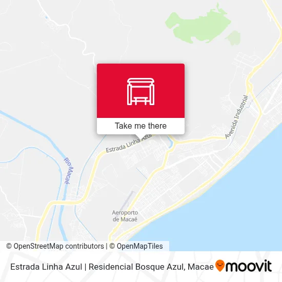 Estrada Linha Azul | Residencial Bosque Azul map