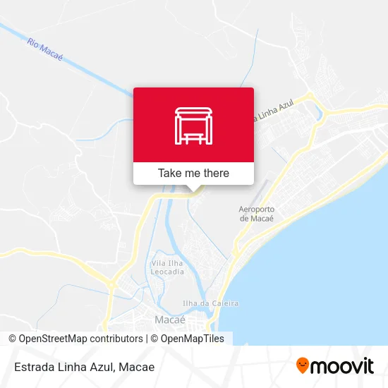 Estrada Linha Azul map