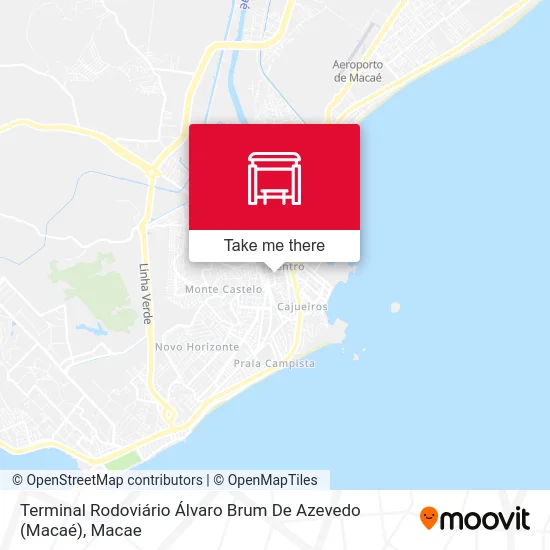 Terminal Rodoviário Álvaro Brum De Azevedo (Macaé) map