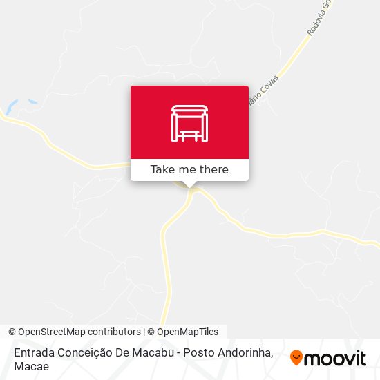 Mapa Entrada Conceição De Macabu - Posto Andorinha