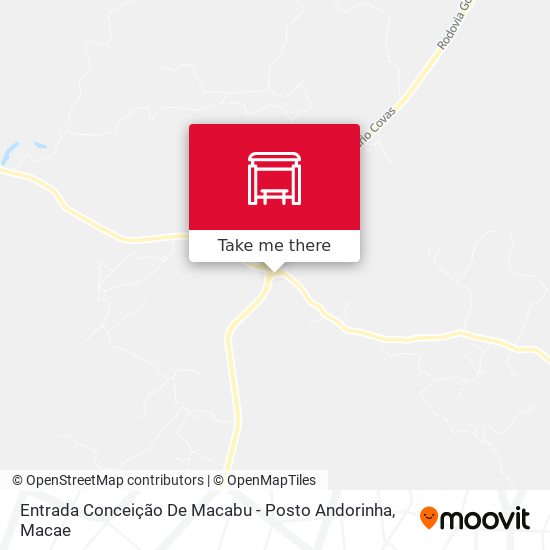 Entrada Conceição De Macabu - Posto Andorinha map