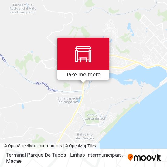 Mapa Terminal Parque De Tubos - Linhas Intermunicipais
