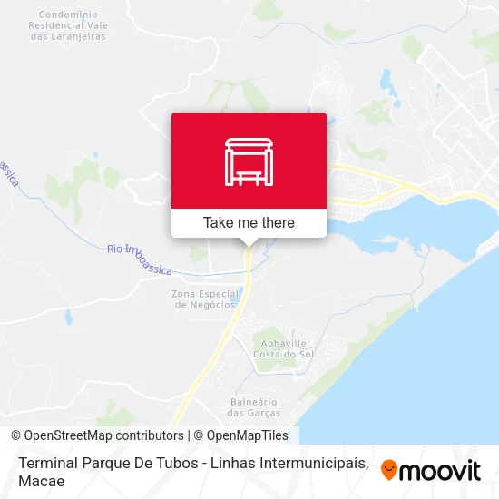 Terminal Parque De Tubos - Linhas Intermunicipais map