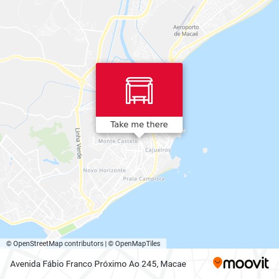 Mapa Avenida Fábio Franco Próximo Ao 245