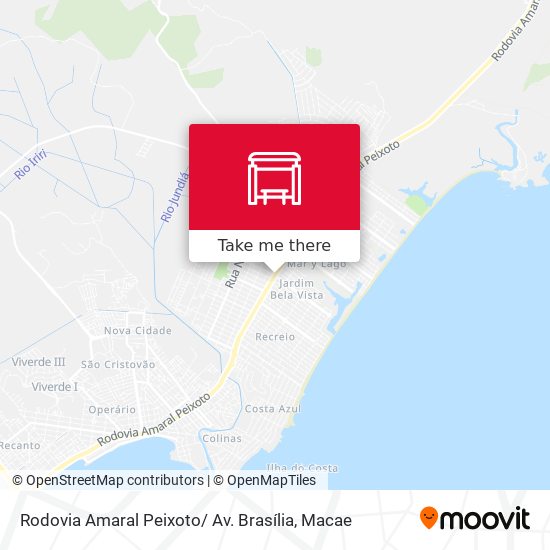 Rodovia Amaral Peixoto/ Av. Brasília map