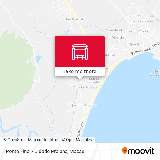 Mapa Ponto Final - Cidade Praiana