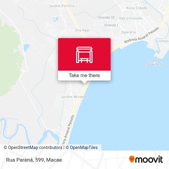 Rua Paraná, 599 map