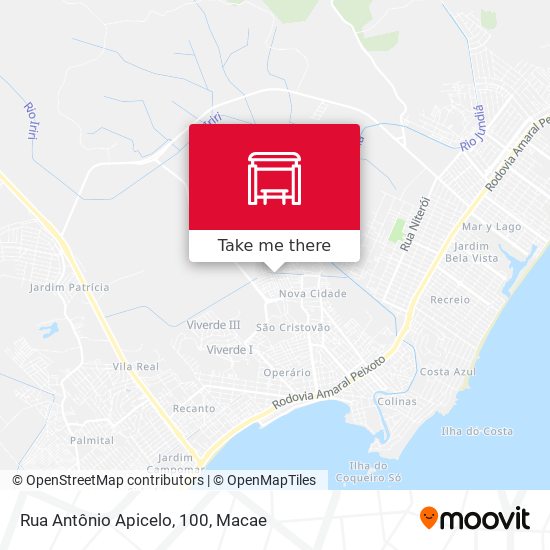 Rua Antônio Apicelo, 100 map
