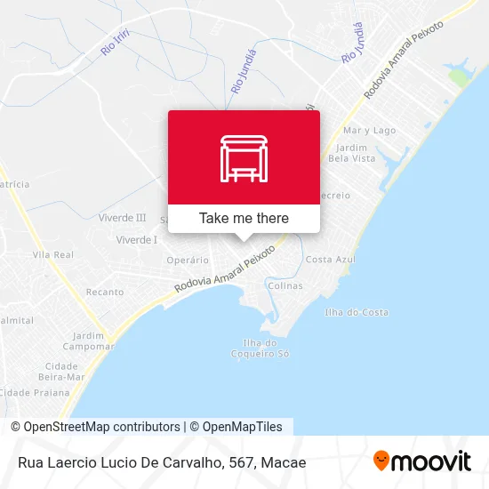 Rua Laercio Lucio De Carvalho, 567 map