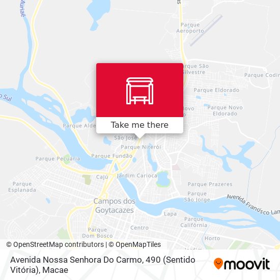 Mapa Avenida Nossa Senhora Do Carmo, 490 (Sentido Vitória)