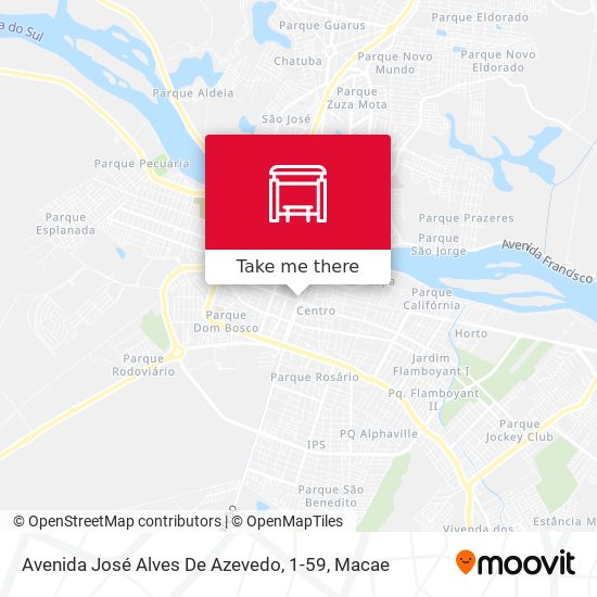 Mapa Avenida José Alves De Azevedo, 1-59