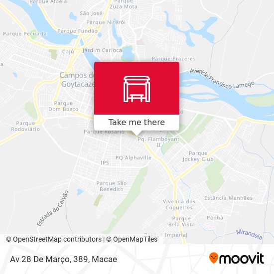 Av 28 De Março, 389 map