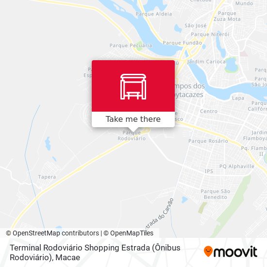 Terminal Rodoviário Shopping Estrada (Ônibus Rodoviário) map