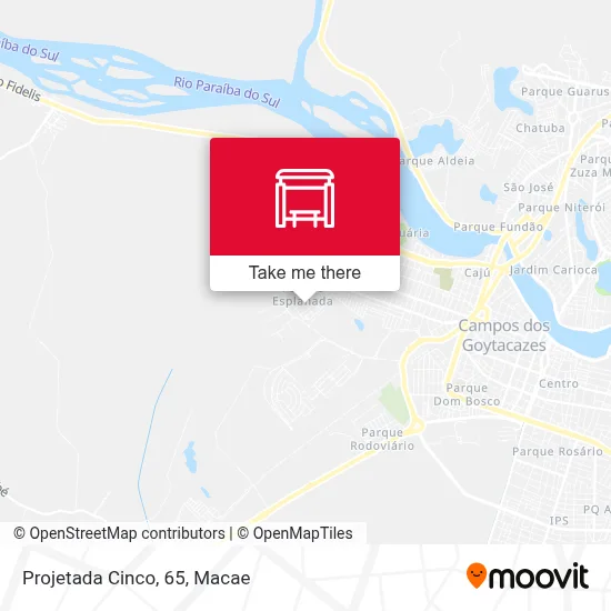 Projetada Cinco, 65 map