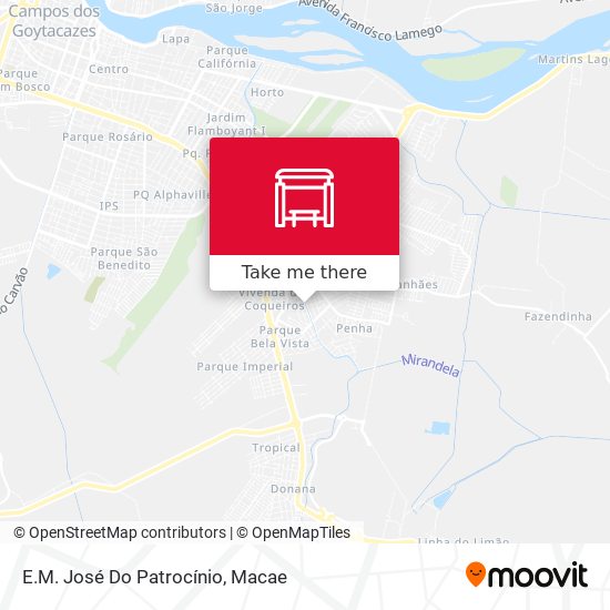 E.M. José Do Patrocínio map
