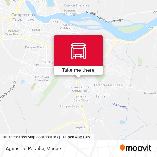 Águas Do Paraíba map