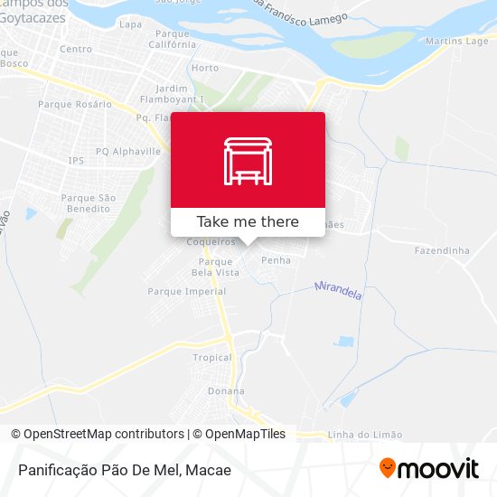 Panificação Pão De Mel map