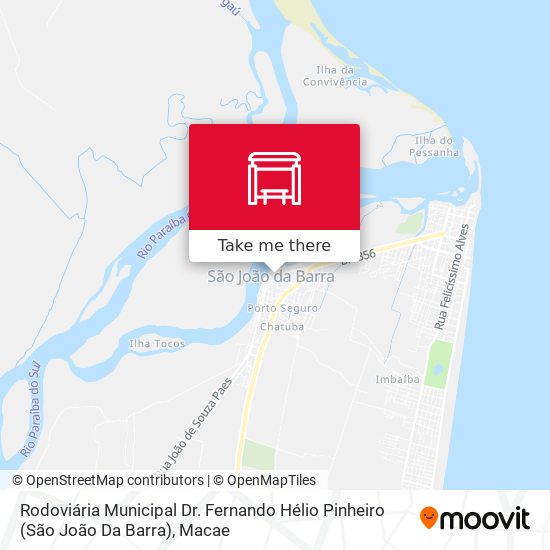 Rodoviária  Municipal Dr. Fernando Hélio Pinheiro (São João Da Barra) map