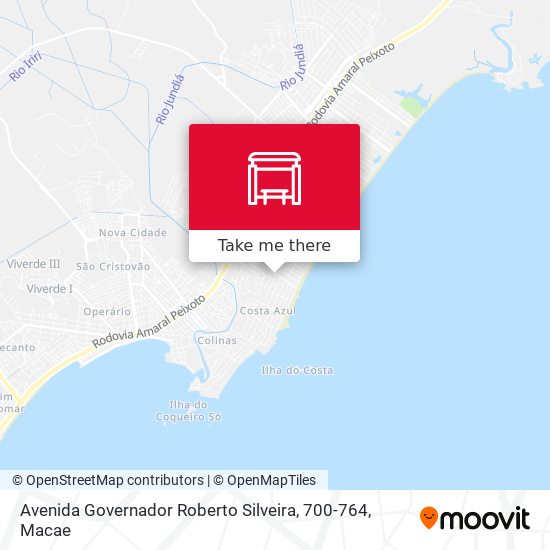 Mapa Avenida Governador Roberto Silveira, 700-764