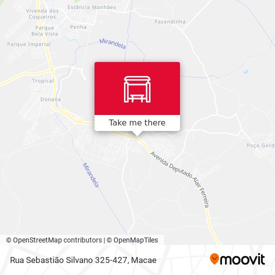 Mapa Rua Sebastião Silvano 325-427