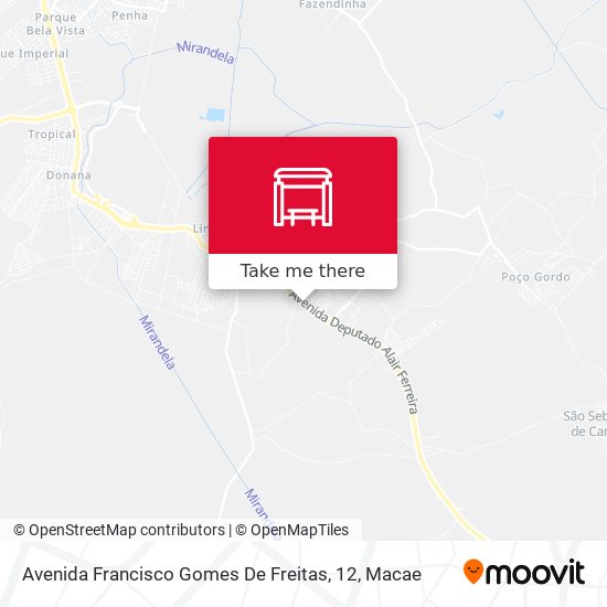 Mapa Avenida Francisco Gomes De Freitas, 12