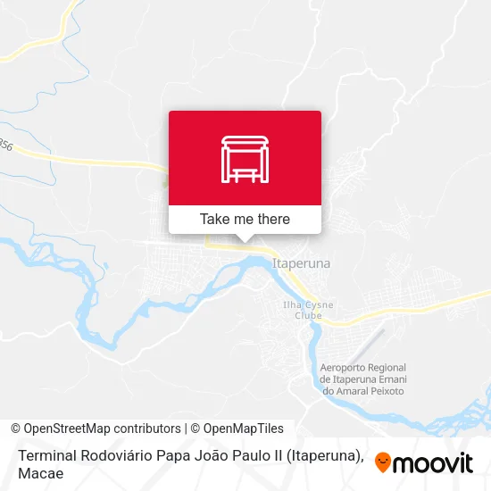 Terminal Rodoviário Papa João Paulo II (Itaperuna) map