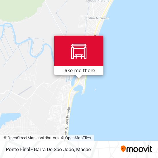 Ponto Final - Barra De São João map